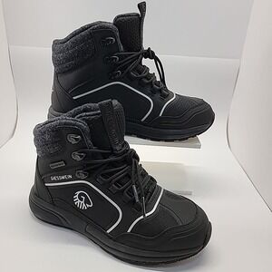 GIESSWEIN Wool Cross Alpine Women High Top Sneaker Boots Sz 36 US 5 Black Merino